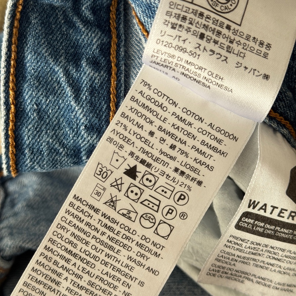 Levi’s Premium Ribcage Straight 30x27 - RUNS SMALL - Picture 7 of 7